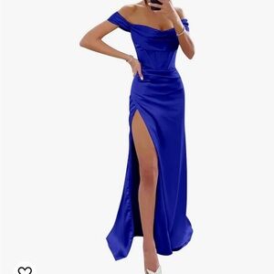 Royal blue formal dress. Never worn!